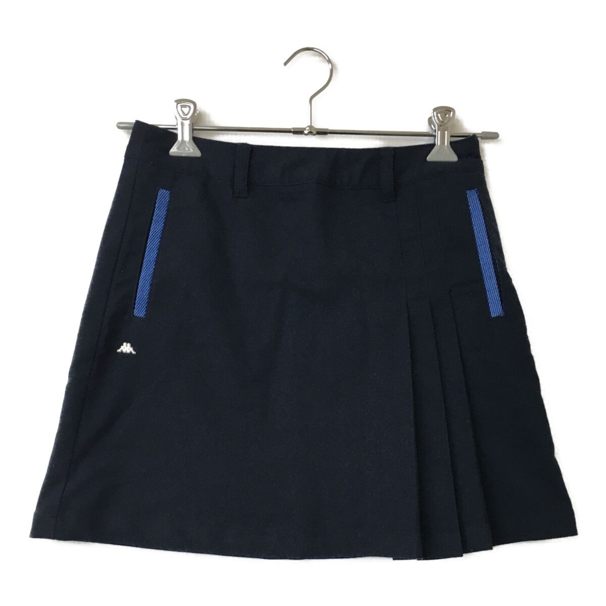 中古 レディース カッパゴルフ KAPPA GOLF スカート M 紺 ネイビー ストレッチ シンプル 春夏秋
