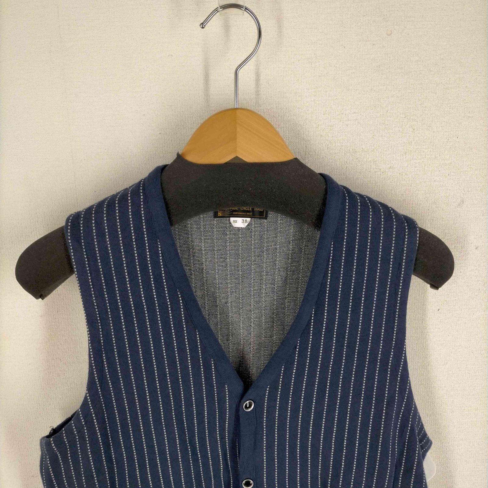Westride Cycle Togs ストライプベスト 36 ウエストライド WESTRIDE CYCLE TOGS スナップボタンストライプ
