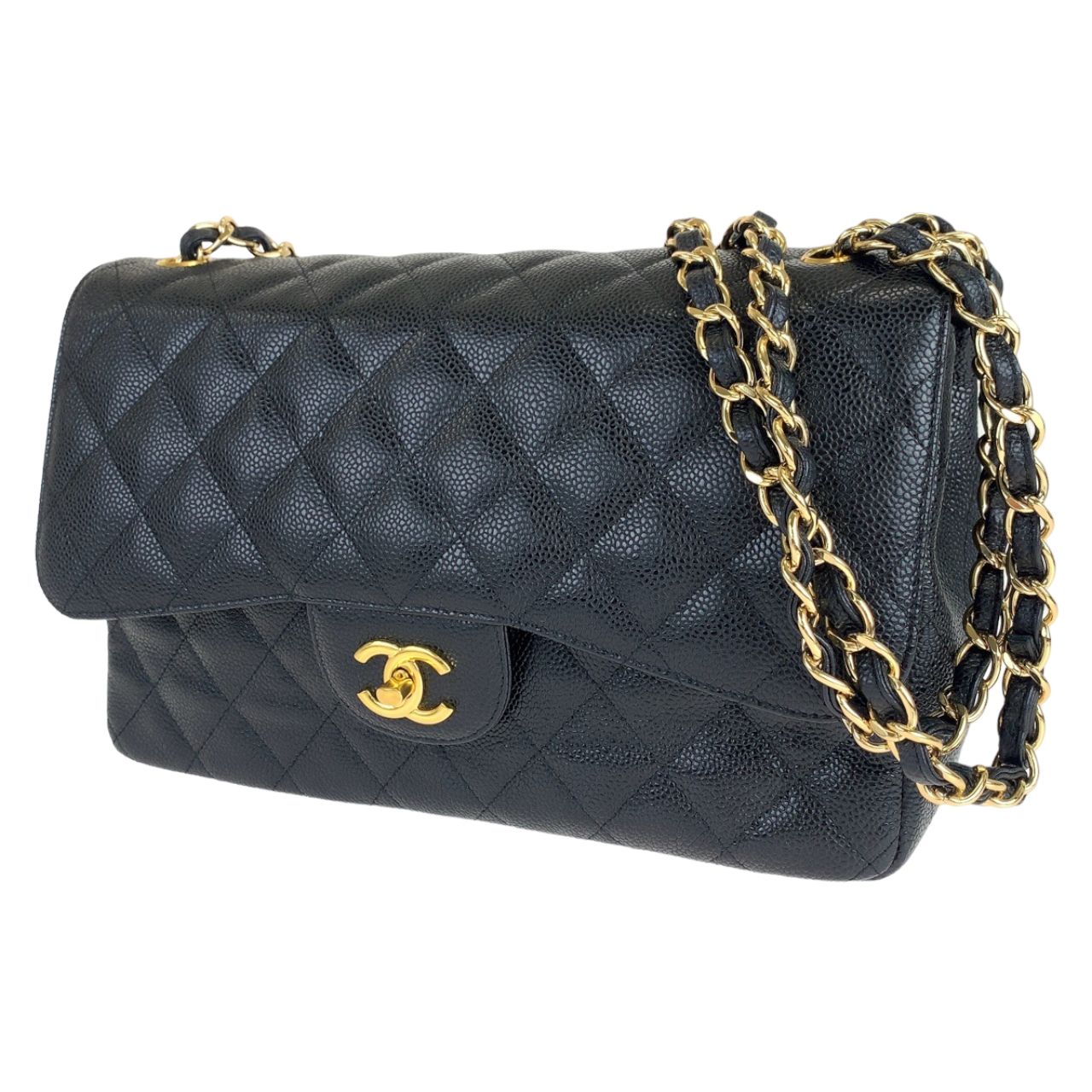 超美品 CHANEL シャネル デカマトラッセ30 クラシックラージ ダブル  