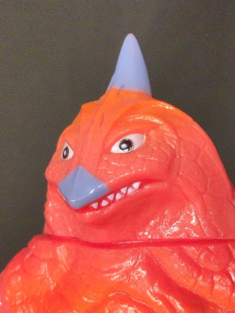 MAXTOY ミニソフビ怪獣倉庫シリーズ ベムスター オレンジ成型