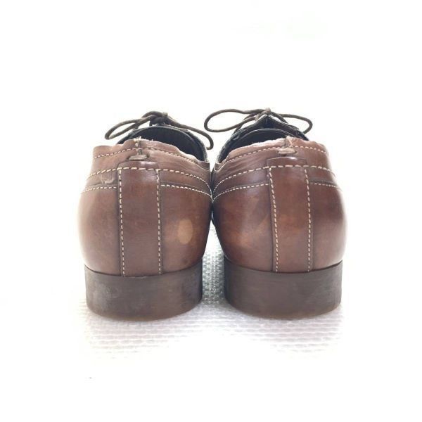 ZARA★サイズ42★26.5-27.0cm★プレーントゥ ビジネスシューズ レザーシューズ★茶色 ブラウン◆is7-94 ZARA☆サイズ42☆26.5-27.0cm☆プレーントゥ ビジネスシューズ レザー