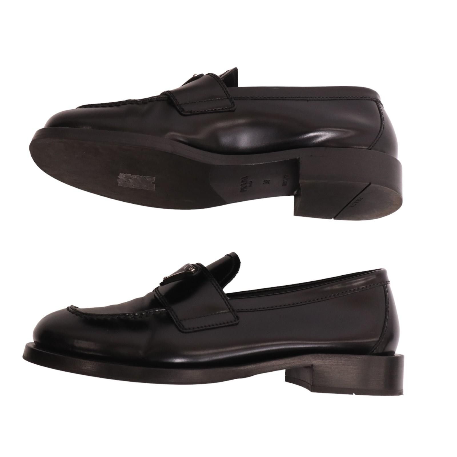 美品＊PRADA プラダ バックルローファー レディース 36 - メルカリ