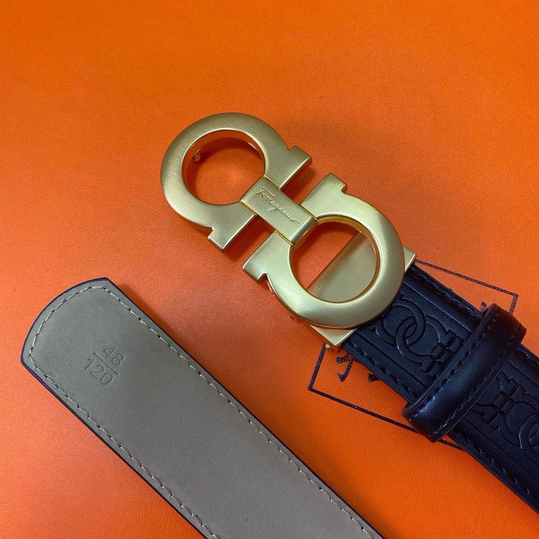 Ferragamo レザー ベルト 2色セット ガンチーニ ベルト - メンズ | Ferragamo