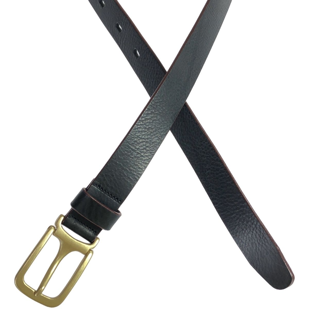 Edwina Horl エドウィナホール スクエアバックルレザーベルト ブラック