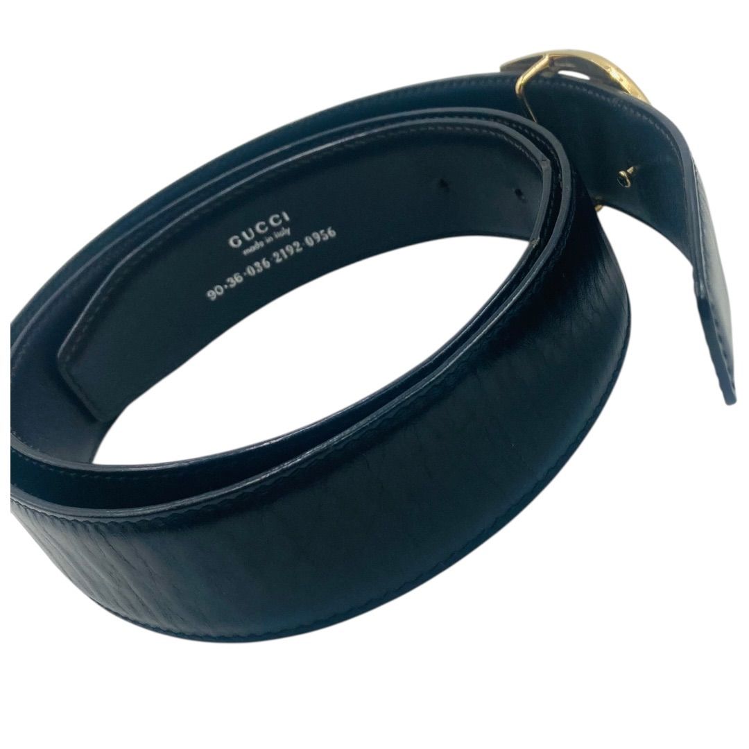 GUCCI グッチ ベルト Gバックル 90・36・036・2192・0956 - メルカリ