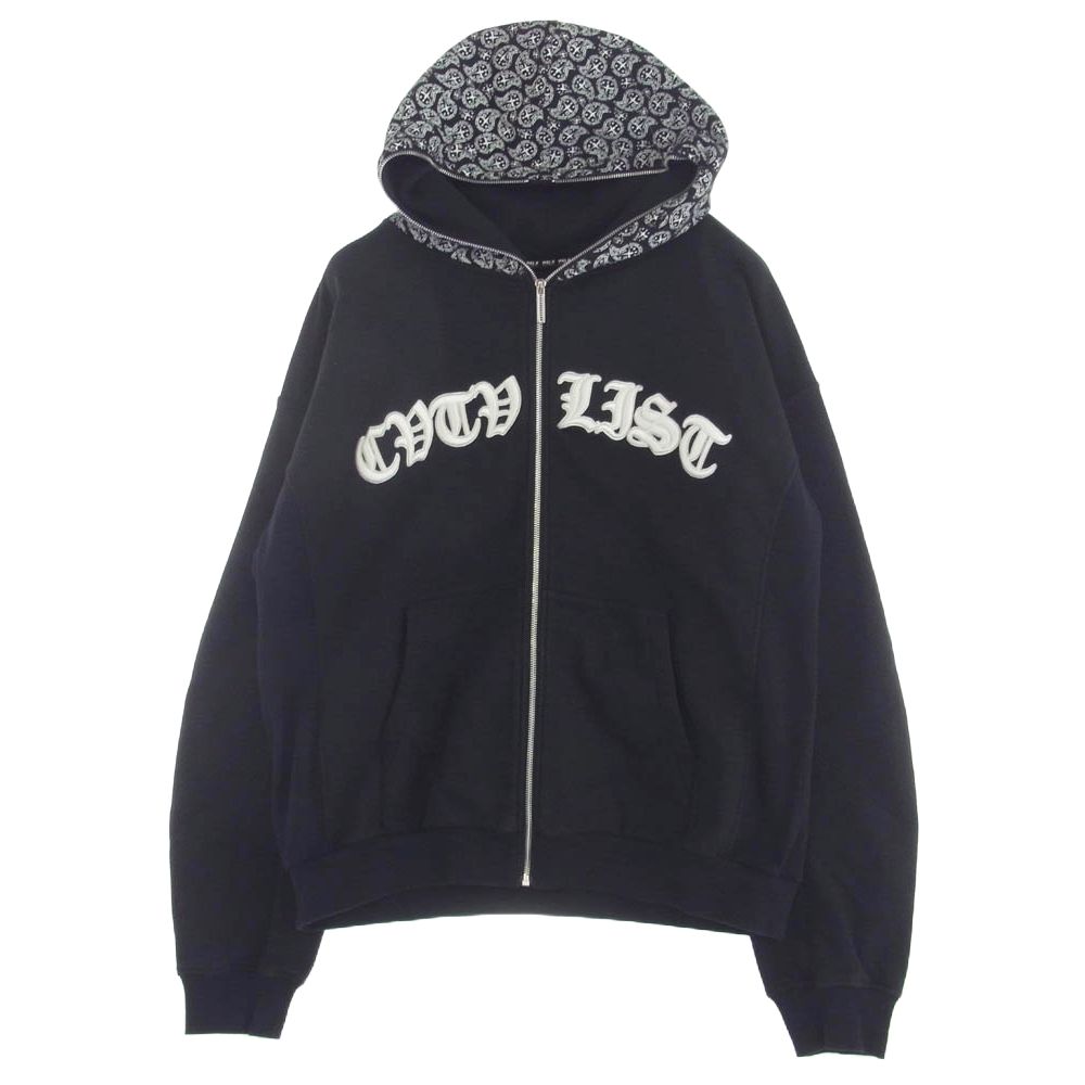 カタリスト CVTVLIST 2301110301 大阪店限定 ジップアップ スウェット パーカー 刺? ブラック ブラック系 2【中古】