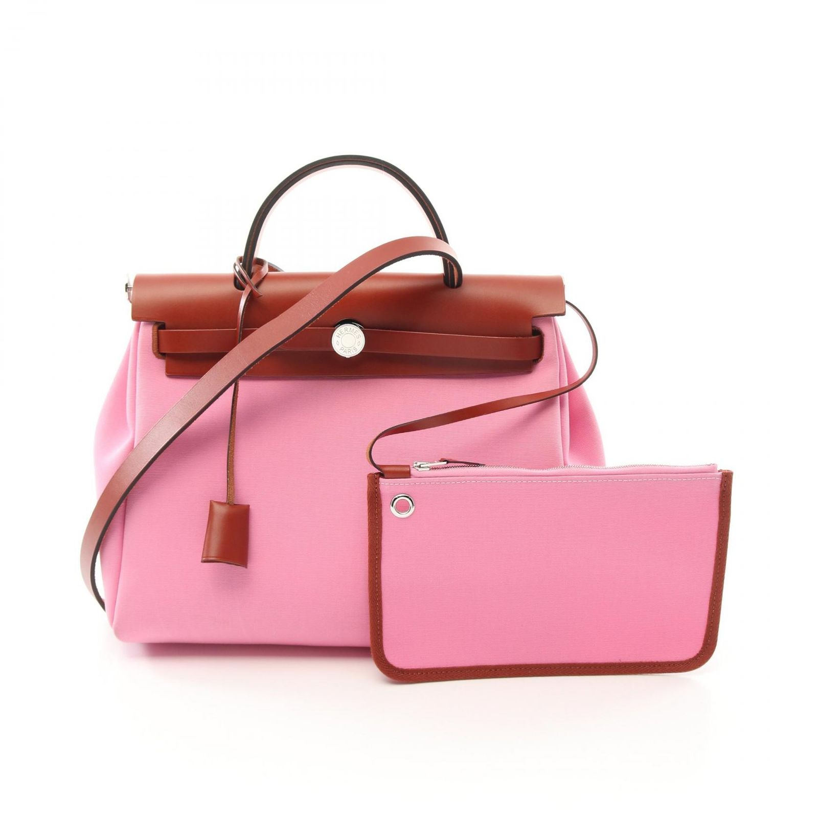 HERMES エルメス エールバッグジップPM ブリック ハンドバッグ