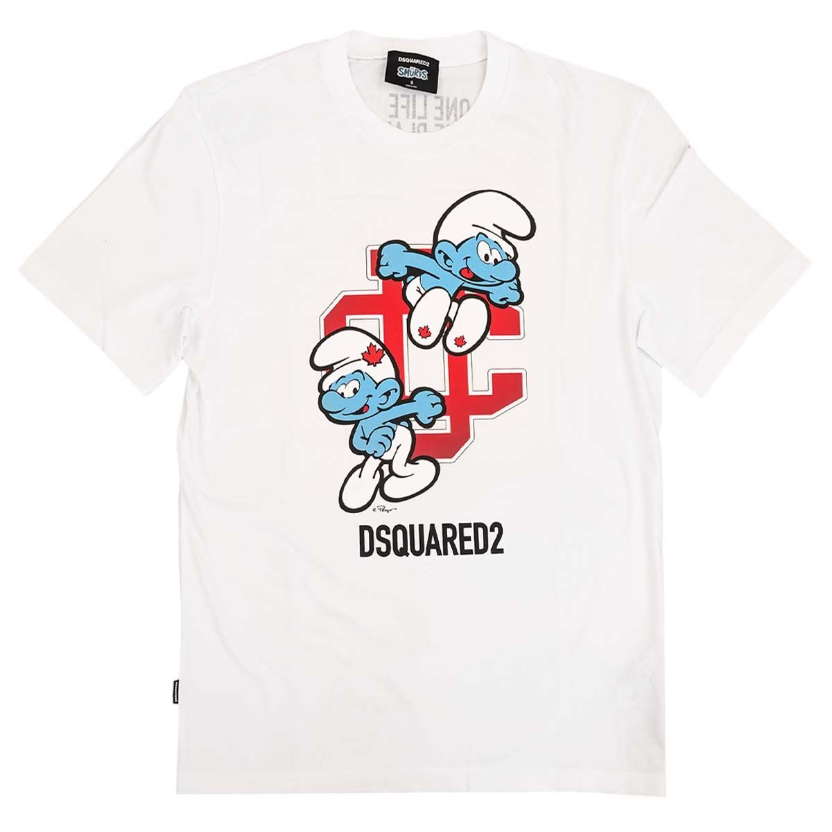 DSQUARED2 ディースクエアード 半袖Tシャツ S78GD0092 S24558 SMURFS ...