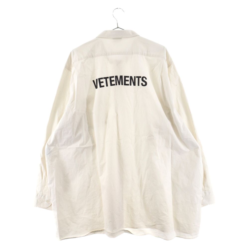 VETEMENTS (ヴェトモン) 18SS バックロゴプリントオーバーサイズ長袖