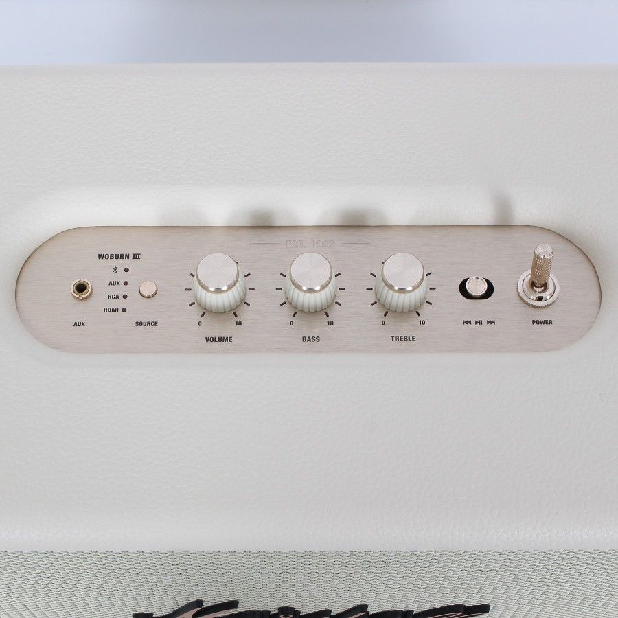 美品】Marshall Woburn III クリーム ワイヤレス Bluetooth スピーカー