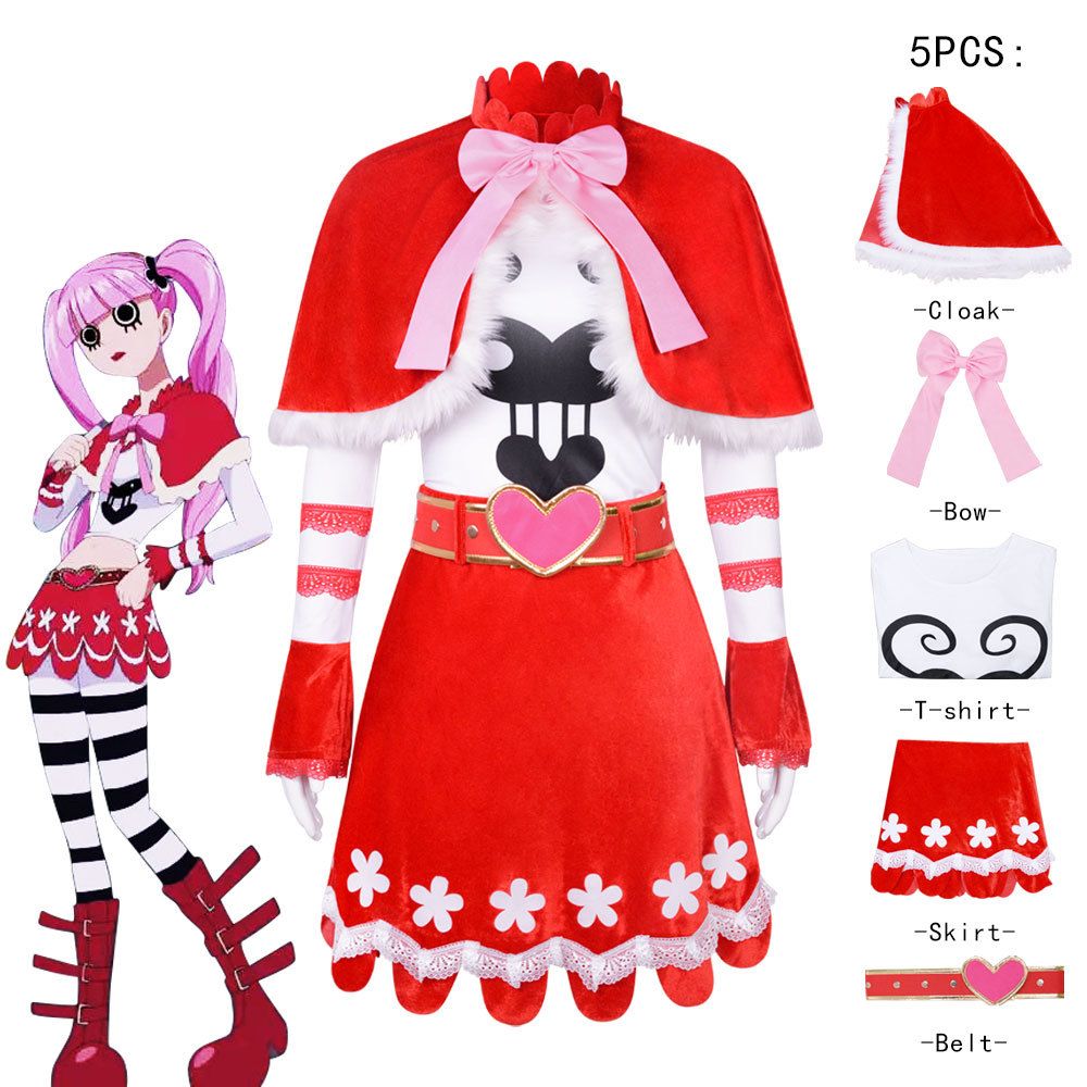 コスプレ 衣装 ペローナ ワンピース 幽霊姫 アニメ風 二次元