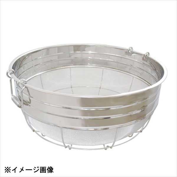 本間冬治工業 18-8巾広ザル 65cm取手付 037058