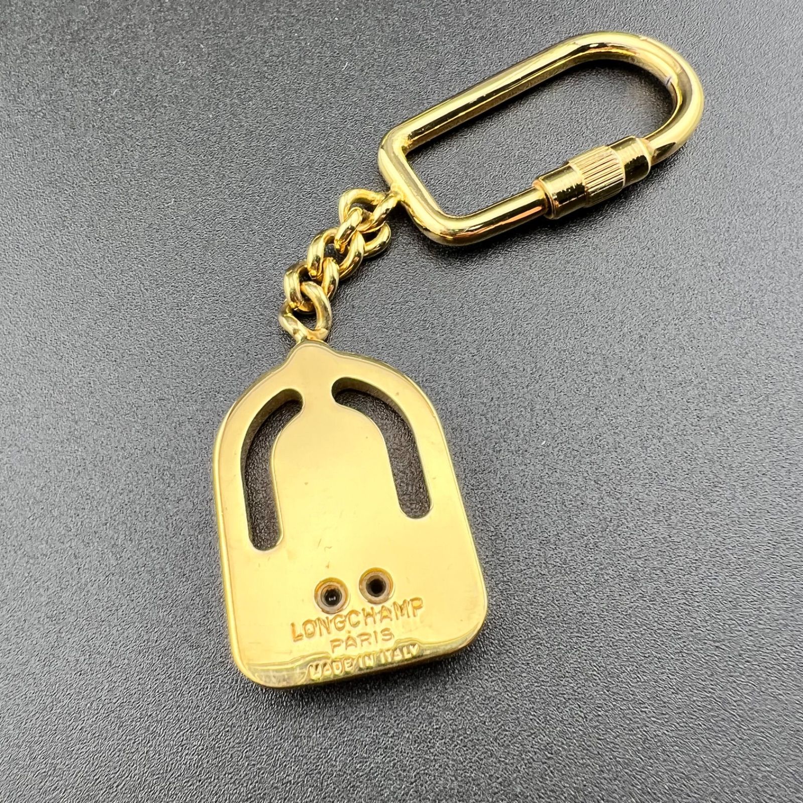 LONGCHAMP ロンシャン キーホルダー キーリング 馬 ゴールド
