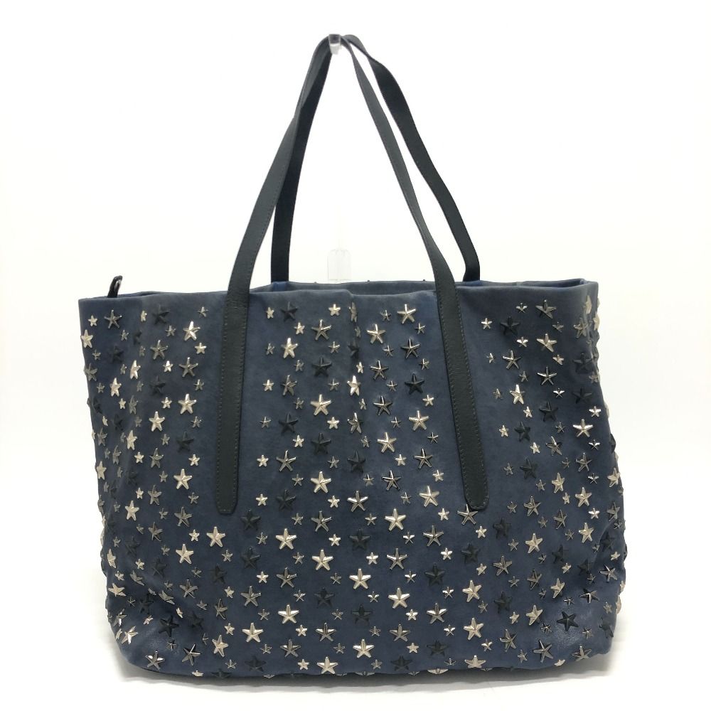 JIMMY CHOO】SASHA/M ホワイト 3色スタースタッズトートバッグ 【公式