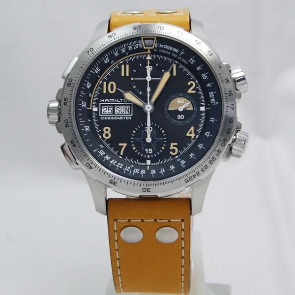 ハミルトン Hamilton カーキ　X-ウインド デイデイト オート クロノグラフ H77796535 【世界限定1918本】