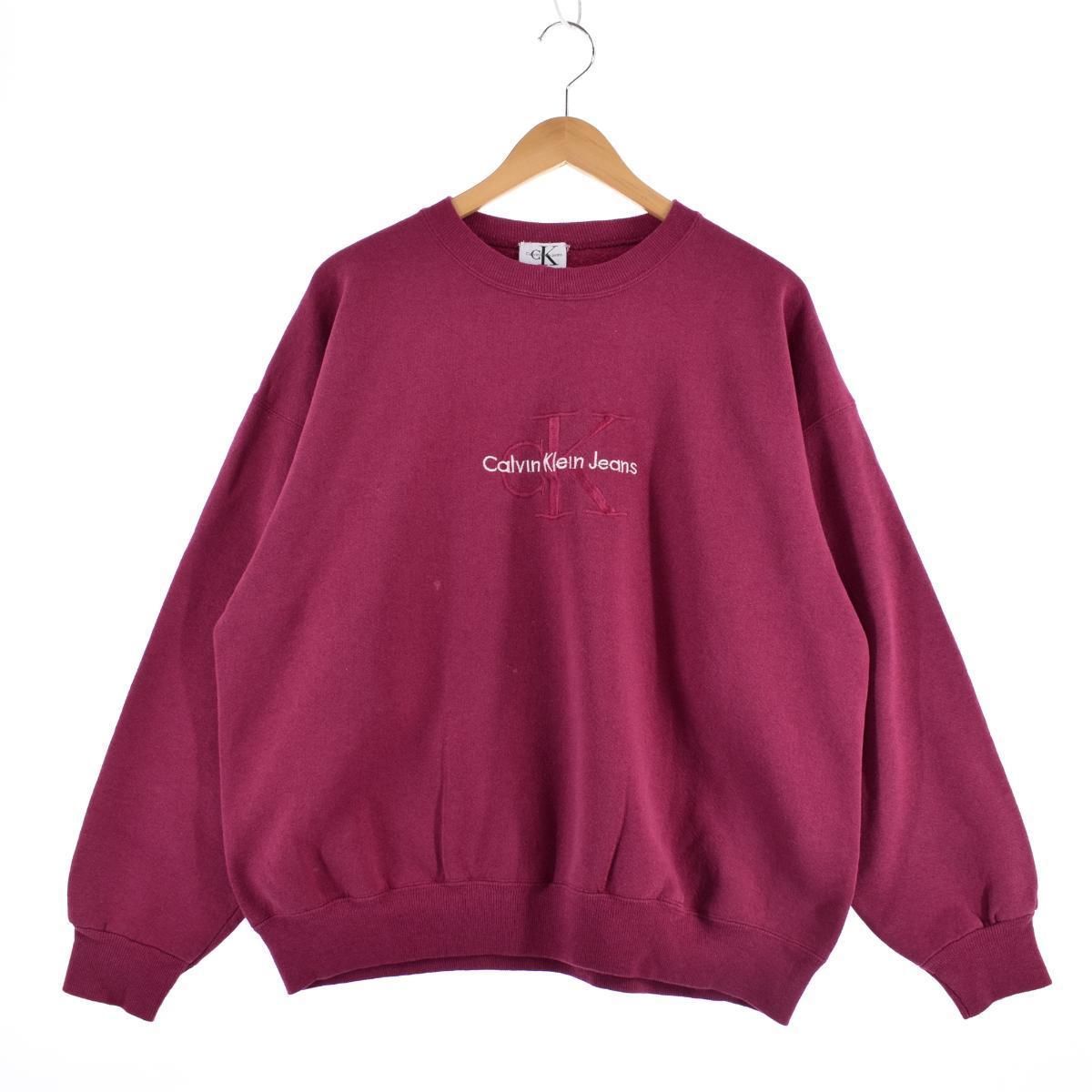 古着 90年代 カルバンクライン Calvin klein ロゴスウェット トレーナー メンズXL ヴィンテージ/eaa305264