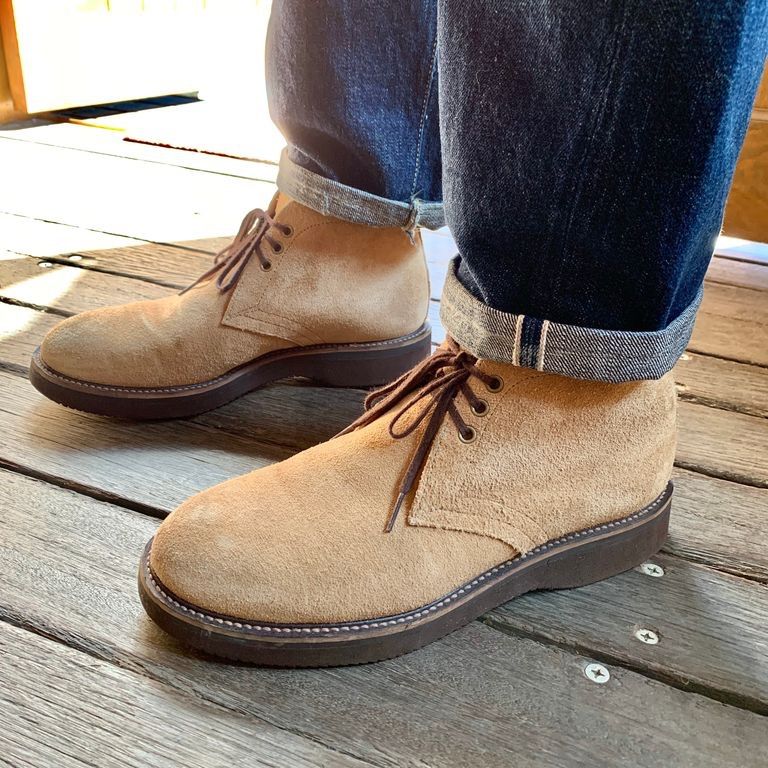 新品未使用品　HORWEEN CALICO SUEDE スエードチャッカブーツ　7(25.5〜26.0)