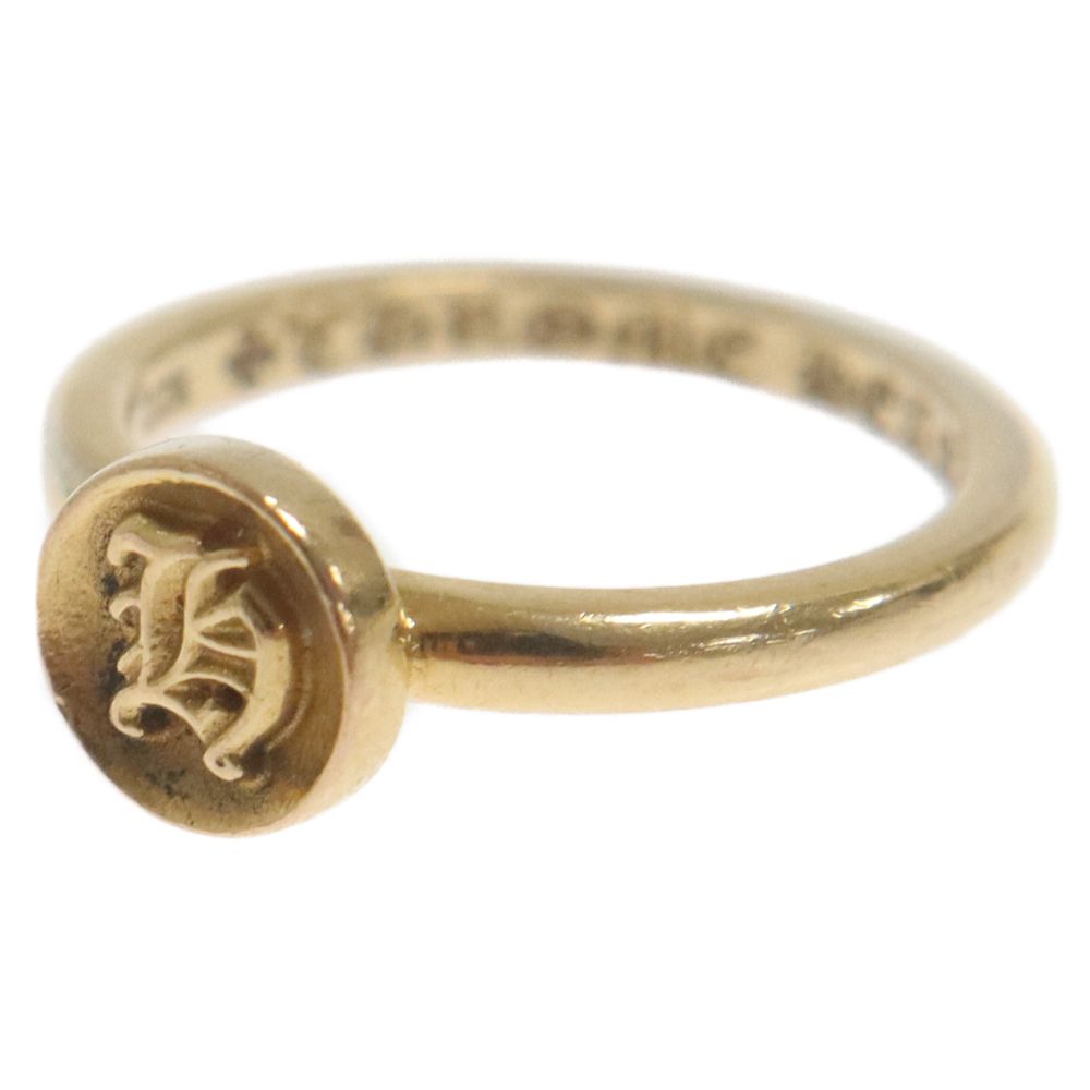 激安 超特価商店街  CHROME D LETTER ALPHABET BBLGM 22K (クロムハーツ) HEARTS 指輪