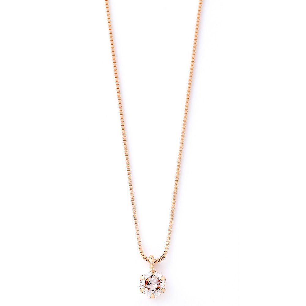 18kピンクゴールド チェーン ペンダント 天然ダイヤモンド 4月誕生石 馬蹄 デザイン k18ピンクゴールド ペンダント クロス 4月誕生石 天然ダイヤモンド