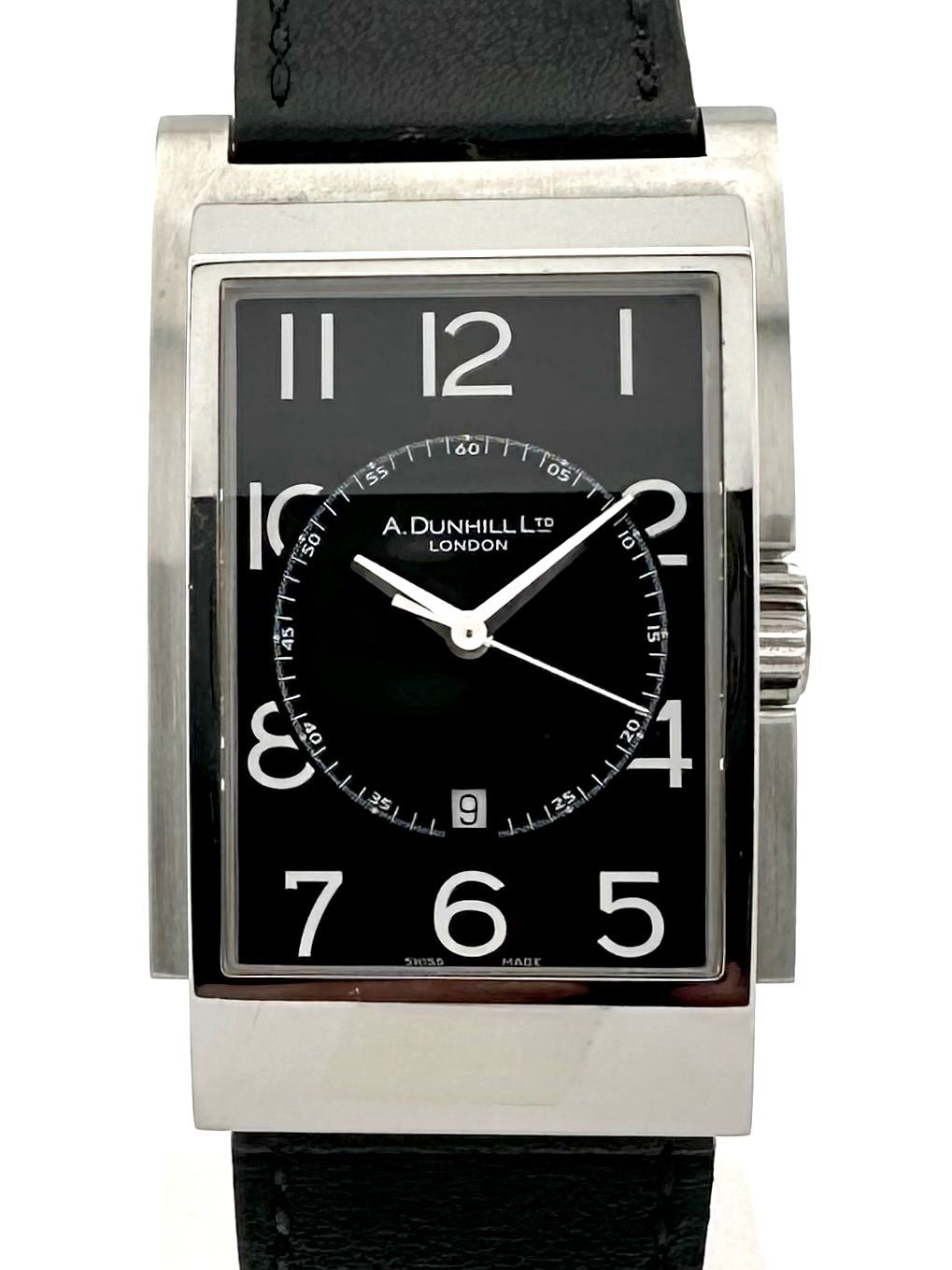 DUNHILL 8052 レクタンギュラー デイト ダンヒル