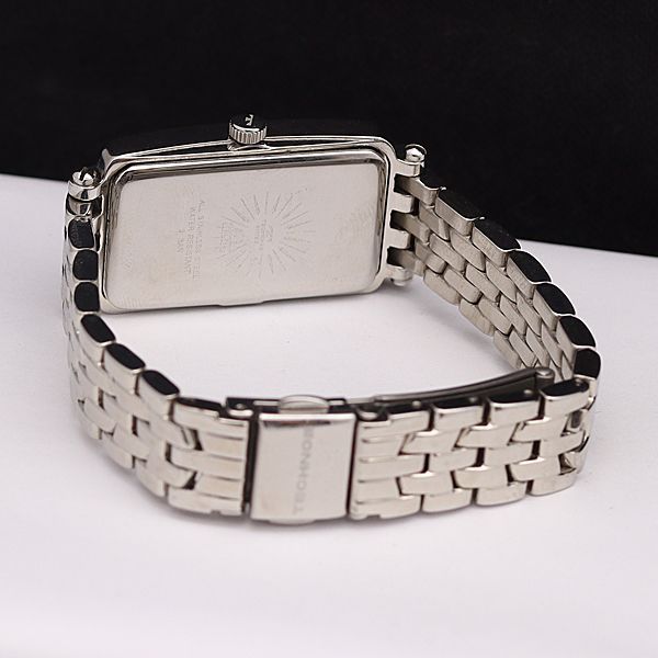 稼働 良品 テクノス QZ TBL712 ピンク文字盤 スクエア アラビア