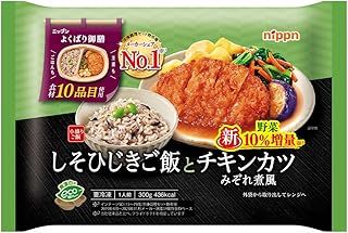冷凍 ニップン よくばり御膳 しそひじきご飯とチキンカツみぞれ煮風 300g×12袋