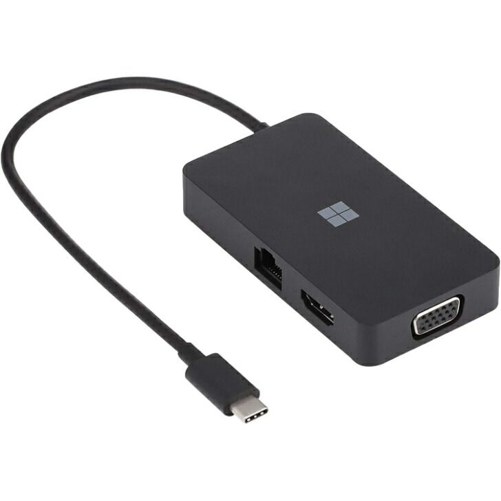  マイクロソフト USB-C トラベル ハブ SWV-00006 ドッキングステーション 軽量 マルチUSB HDMI 有線LAN Cチャンカッター カッター