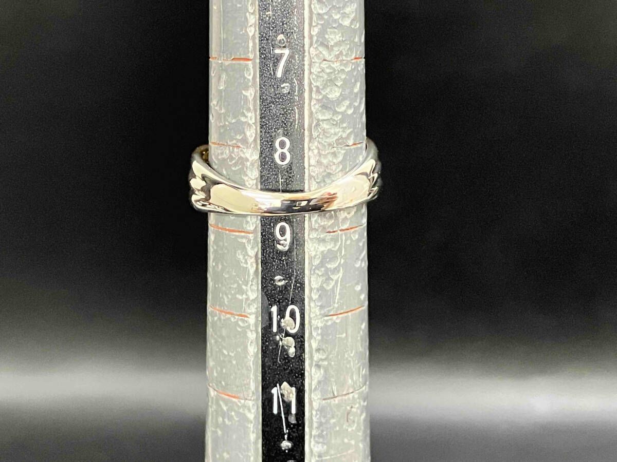 鑑別書付き】【新品仕上げ済み】Pt900 K18 約8.5号 天然