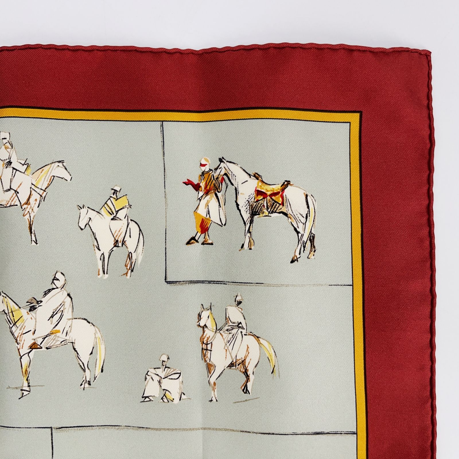 極美品 HERMES エルメス カレ45 VOYAGE AU NIGER ニジェールへの旅