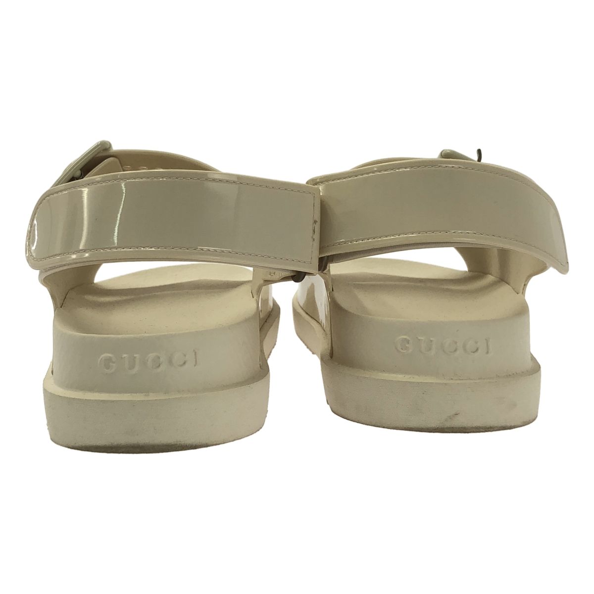 【超美品】GUCCI レザーサンダル すぐ届く Gucci グッチ メンズ レザー スライド サンダル (GUCCI