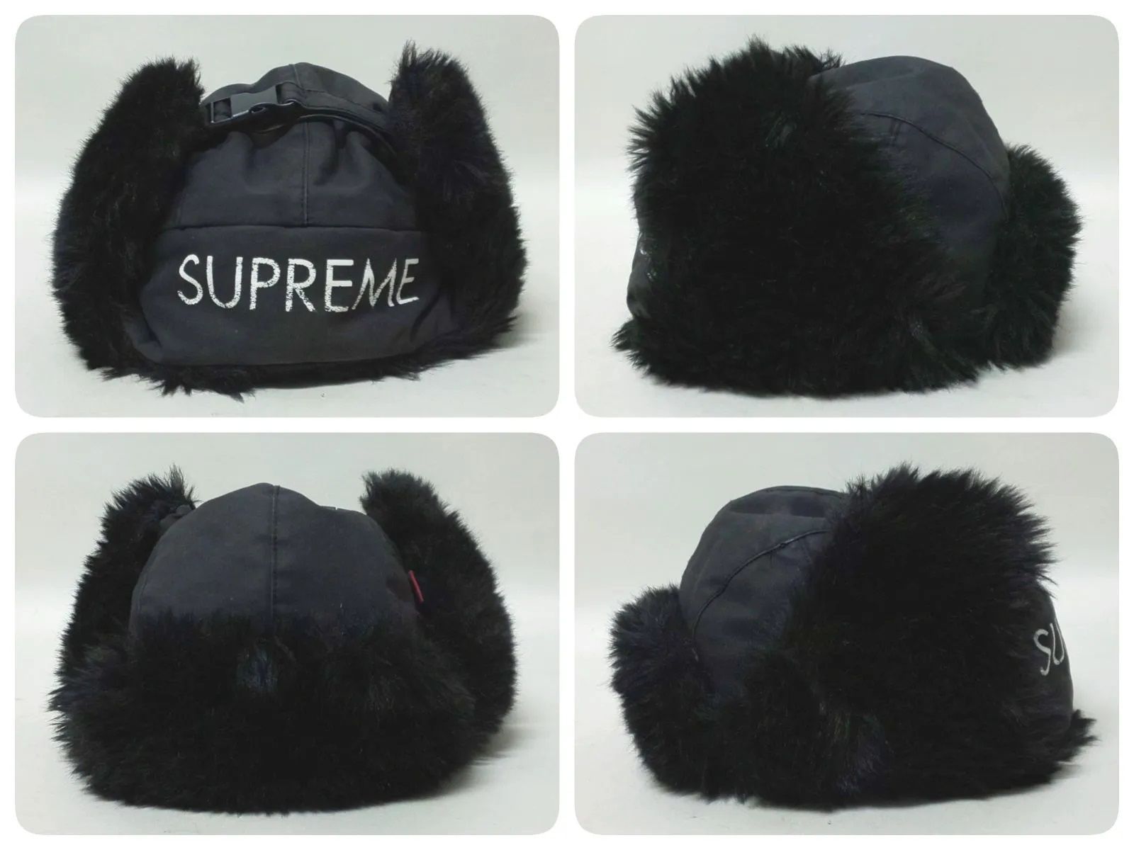Supreme フライトキャップ 黒