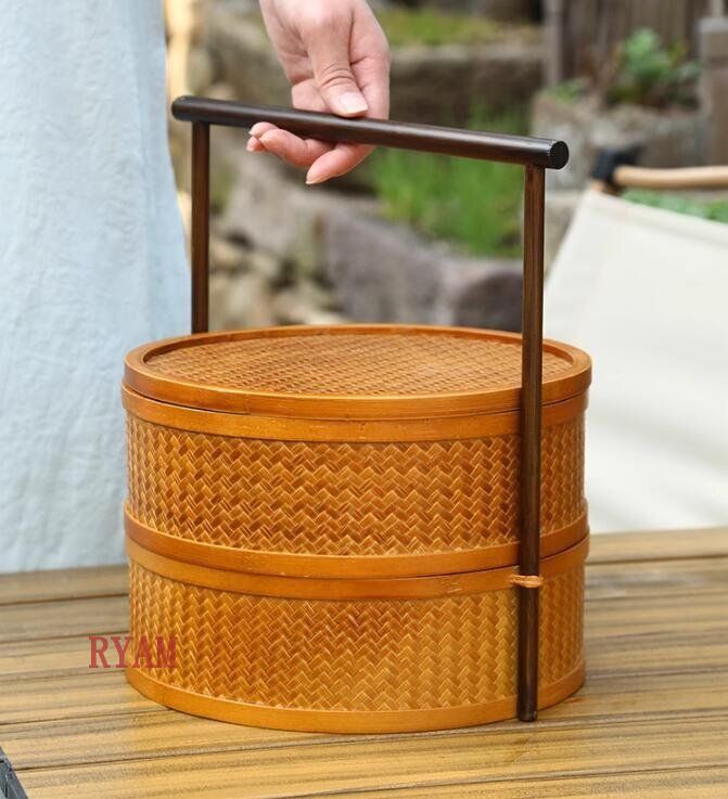 提籃籠 收納籃 茶道具籠 茶具 竹細工 收納 竹工芸 提籃籠 收納籃 茶道具