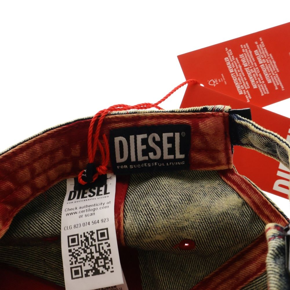 ユニセックス☆【DIESEL】C-Seymon ダメージ デニムキャップ