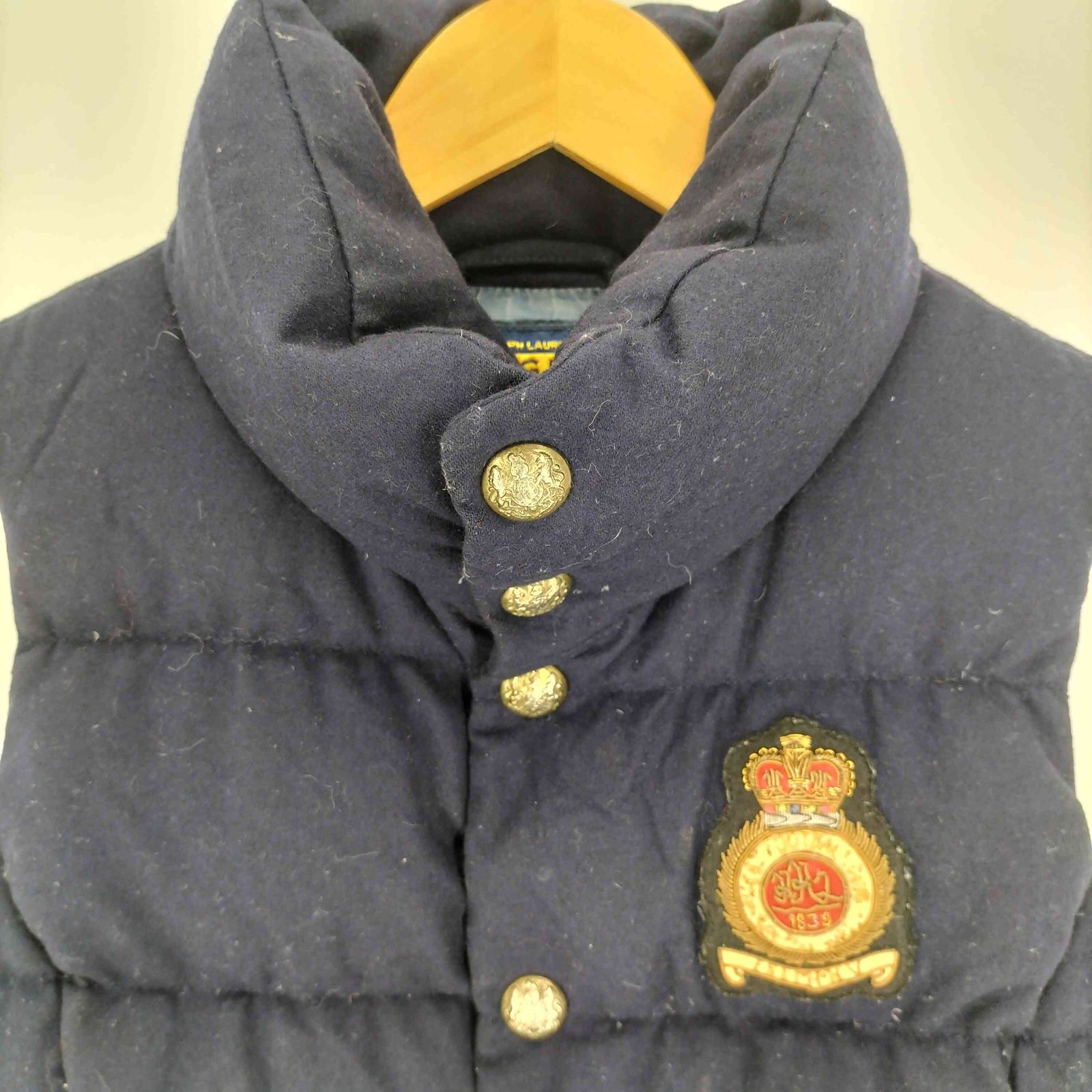 ラグビーラルフローレン Rugby Ralph Lauren エンブレム 刺繍 金ボタン 