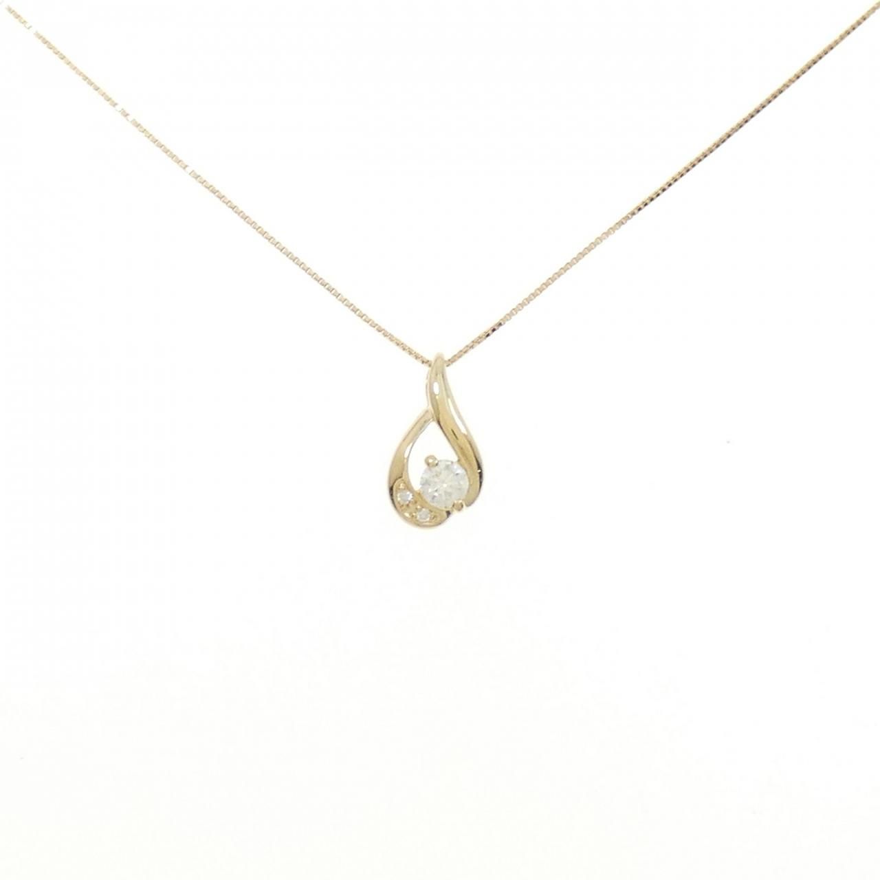 K18YG ダイヤモンド ネックレス 0.147CT