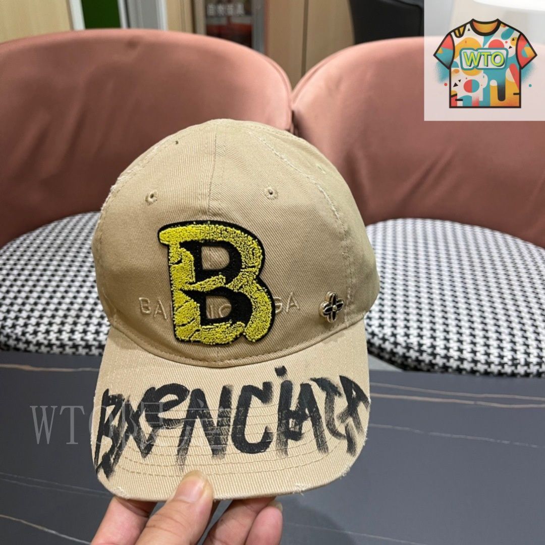 BALENCIAGA（バレンシアガ）ロゴ ベースボールキャップ01-1