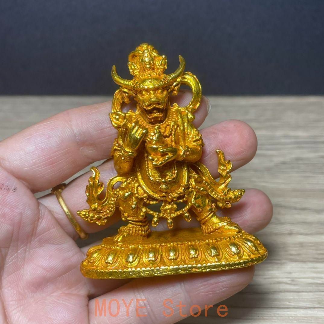 銅製 大力牛魔王 供養 鎮宅 辟邪 開運 風水 招財 置物 工芸品