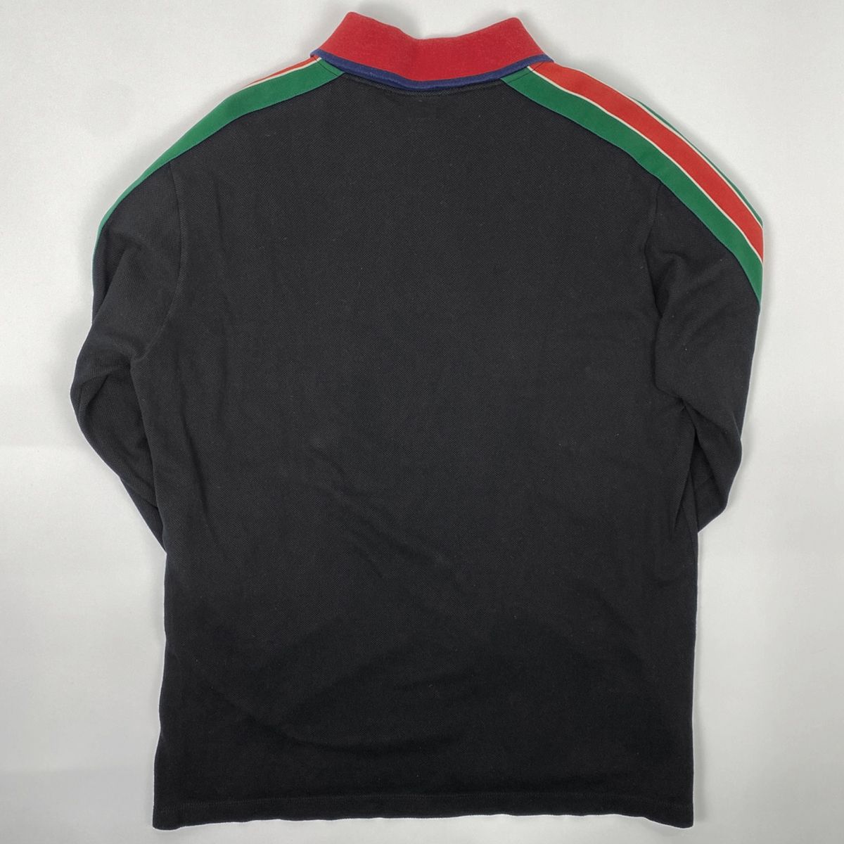 GUCCI ポロシャツ 長袖 シェリーライン ロゴ ロンT ライン 白 グッチ