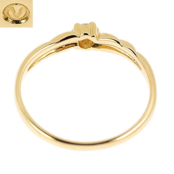 ヴァンドーム青山 K18YG ダイヤモンド リング