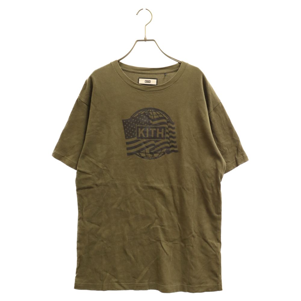 KITH (キス) Global State Tee ロゴプリント 半袖Tシャツ カットソー カーキ - メルカリ