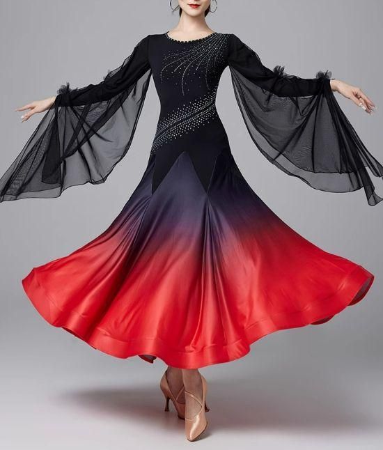 社交ダンスドレス ラテンドレス 競技 デモ用 ルンバ オーダーメイド