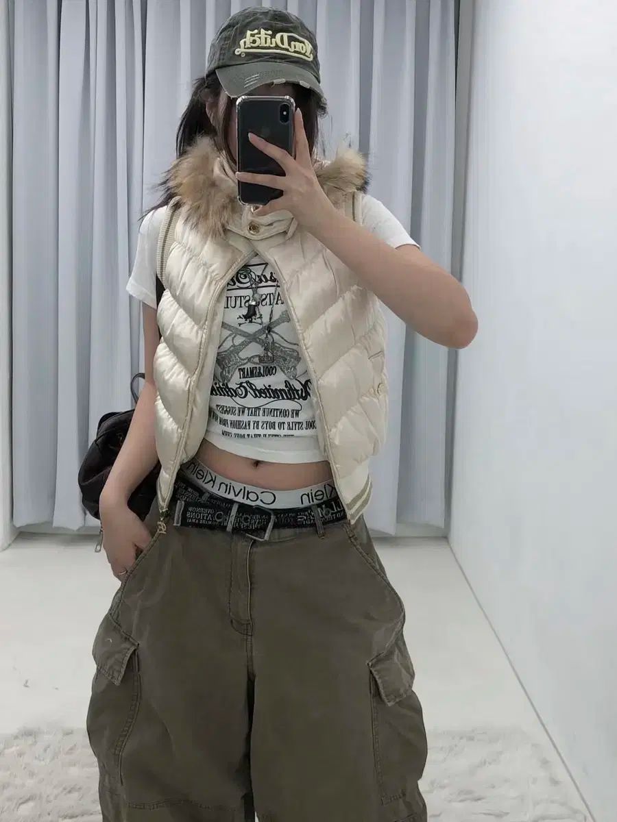 EGOIST ファー ダウン ベスト