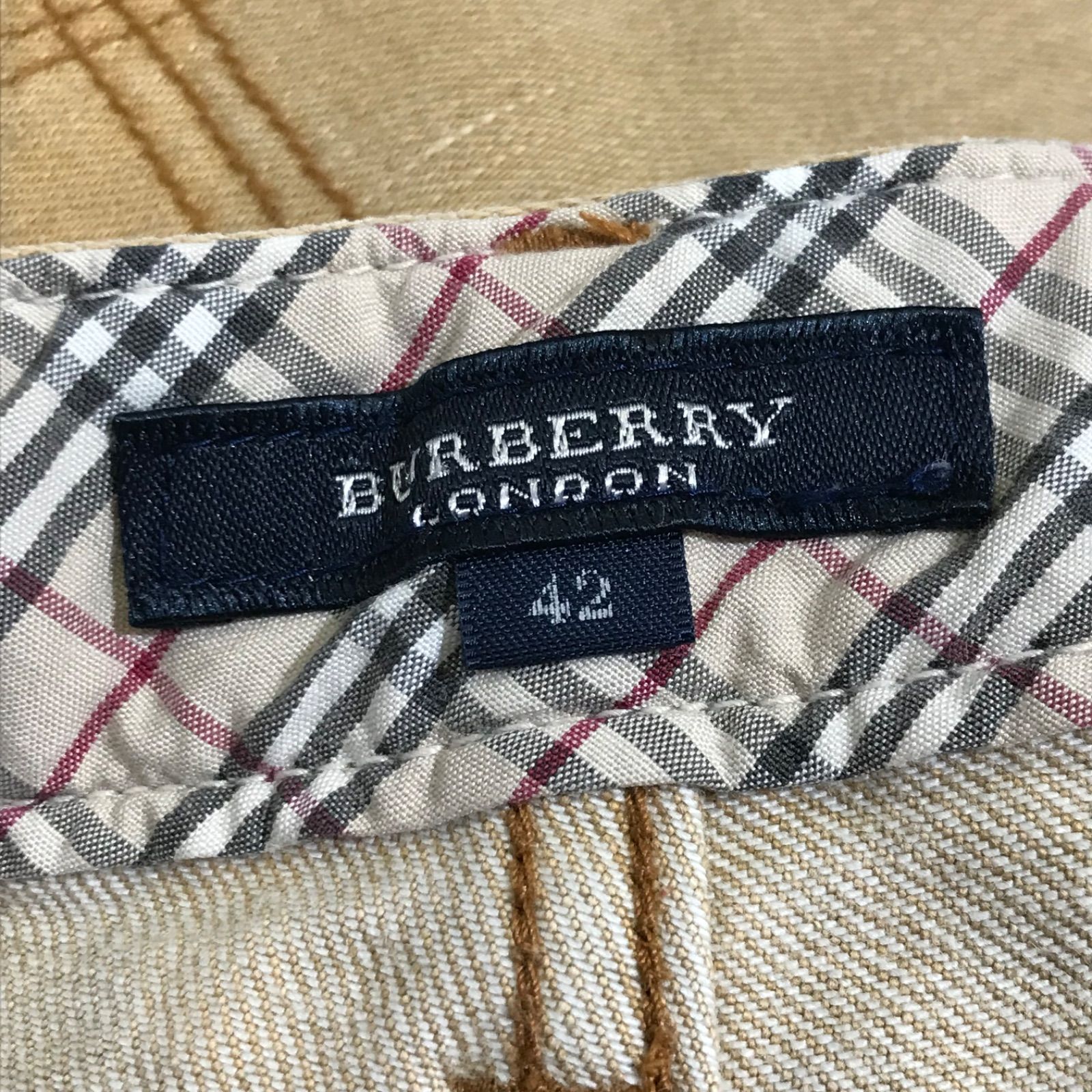 BURBERRY バーバリー パンツ ストレート カラーデニム ベージュ 