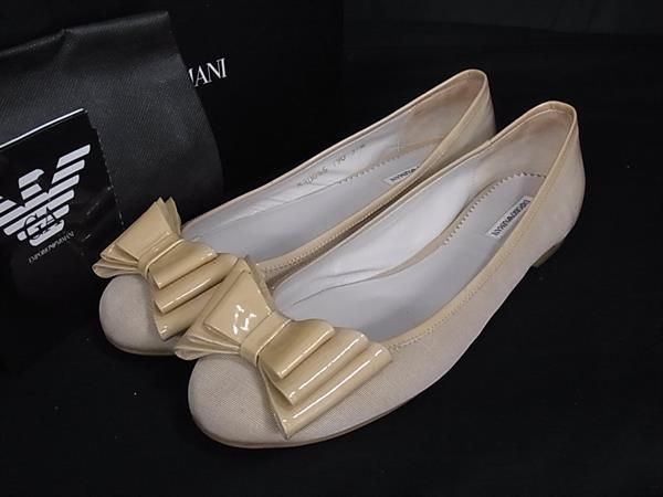 【美品】ENPORIO ARMANI パンプス　37サイズ エンポリオアルマーニ パンプス サイズ37 23.5相当 靴 EMPORIO-ARMANI