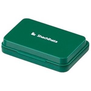 まとめ）シヤチハタ スタンプ台 HGN-2-G 中形 緑【×5セット】