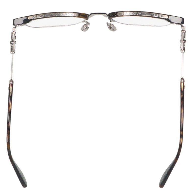 クロムハーツ BONENNOISSEUR II テンプルCHクロスハーフリム眼鏡眼鏡