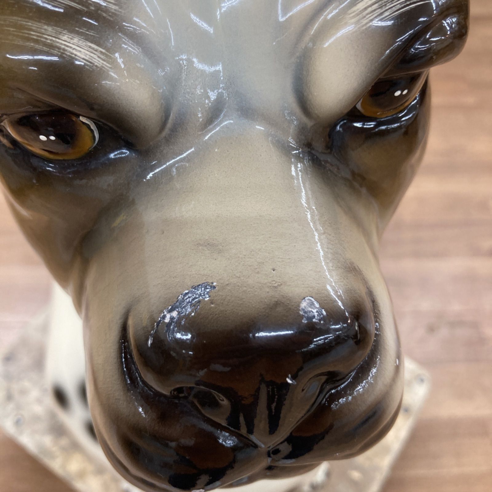 S156 ⭐ 犬の陶器 置物 インテリア 犬雑貨 USED