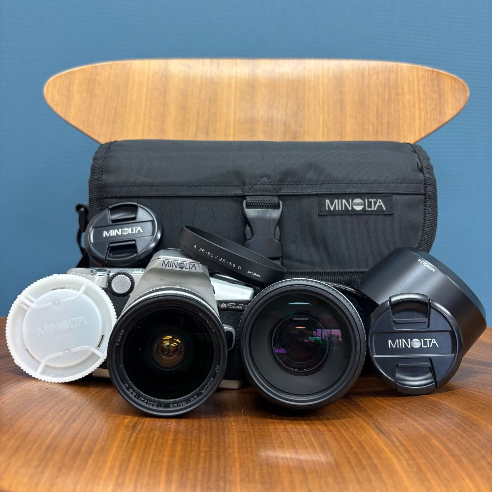 動作品【フィルムカメラ】MINOLTA α Sweet２ レンズセット MINOLTA ミノルタ α Sweet II フィルム一眼レフカメラ レンズ