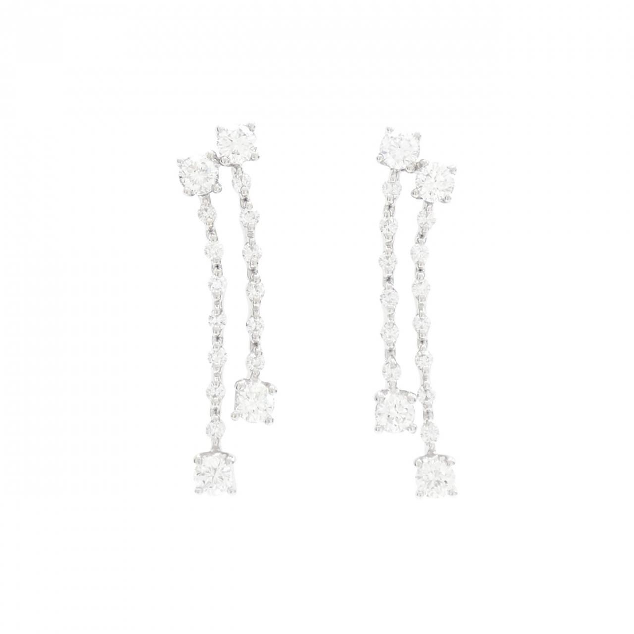 PT900 ダイヤモンド ピアス 1.74CT