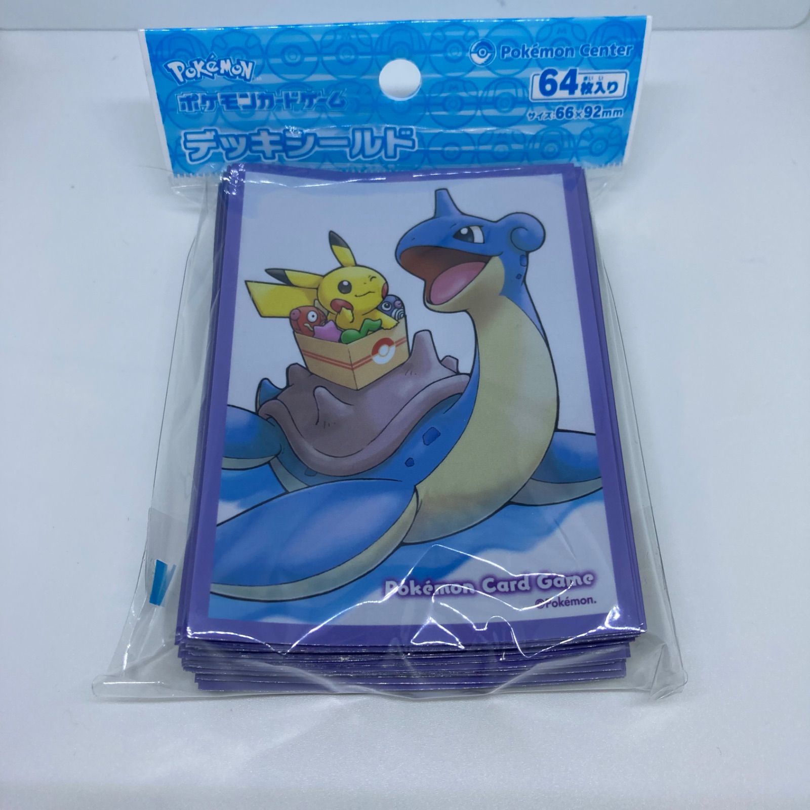 新品】ポケモンカード デッキシールド スリーブ ピカチュウ ラプラス